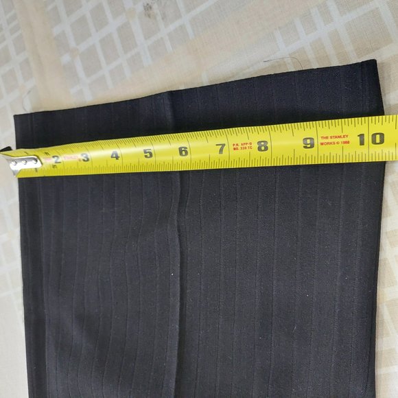 Jones New York Black Business PinStripe Stretchy Pants Blazer Suit Set, Sz 8P - Picture 16 of 16